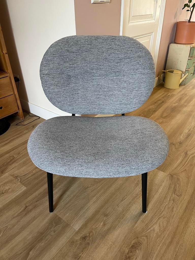 Grijze Zuiver Stoel / Fauteuil, Ophalen, Zo goed als nieuw, Eén, Stof
