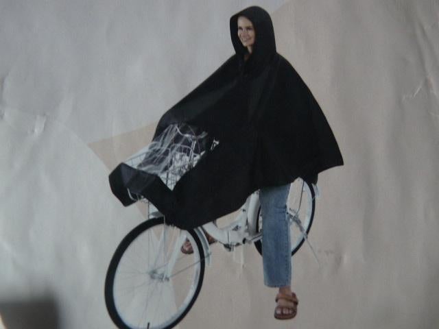 Stevige zwarte regenponcho in opbergtas, Nieuw, Ophalen of Verzenden, Nieuw, Regenponcho, Heren