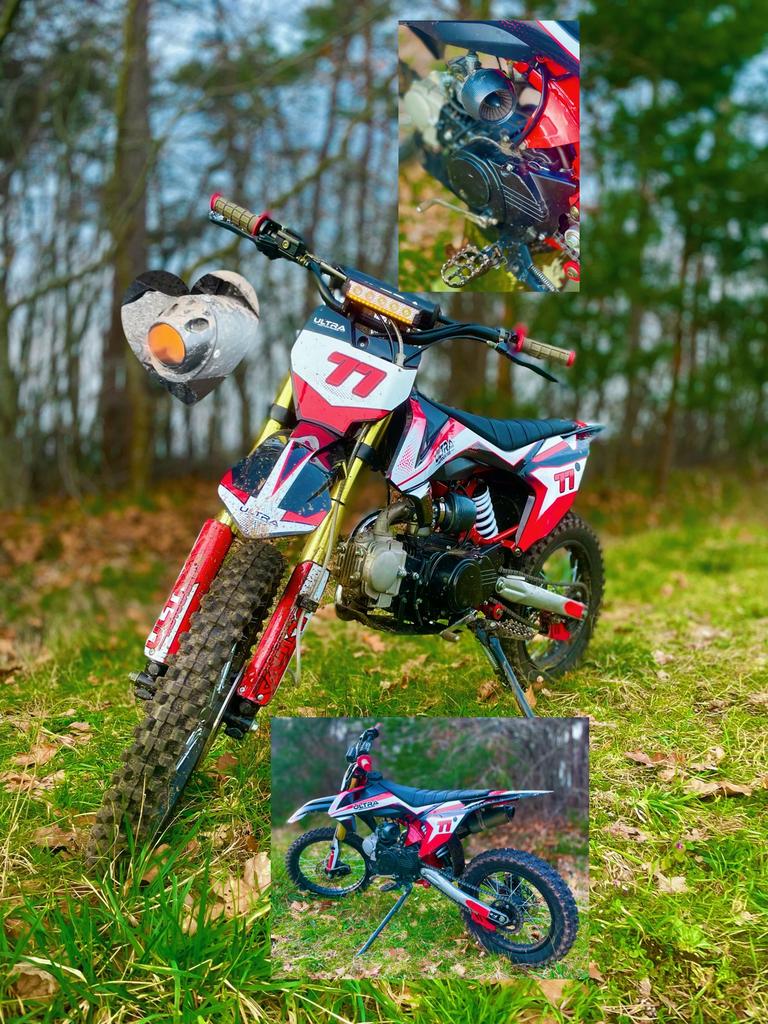 Ultra Pitbike 125cc, Fietsen en Brommers, 125 cc, Zo goed als nieuw, 4 versnellingen, Ophalen