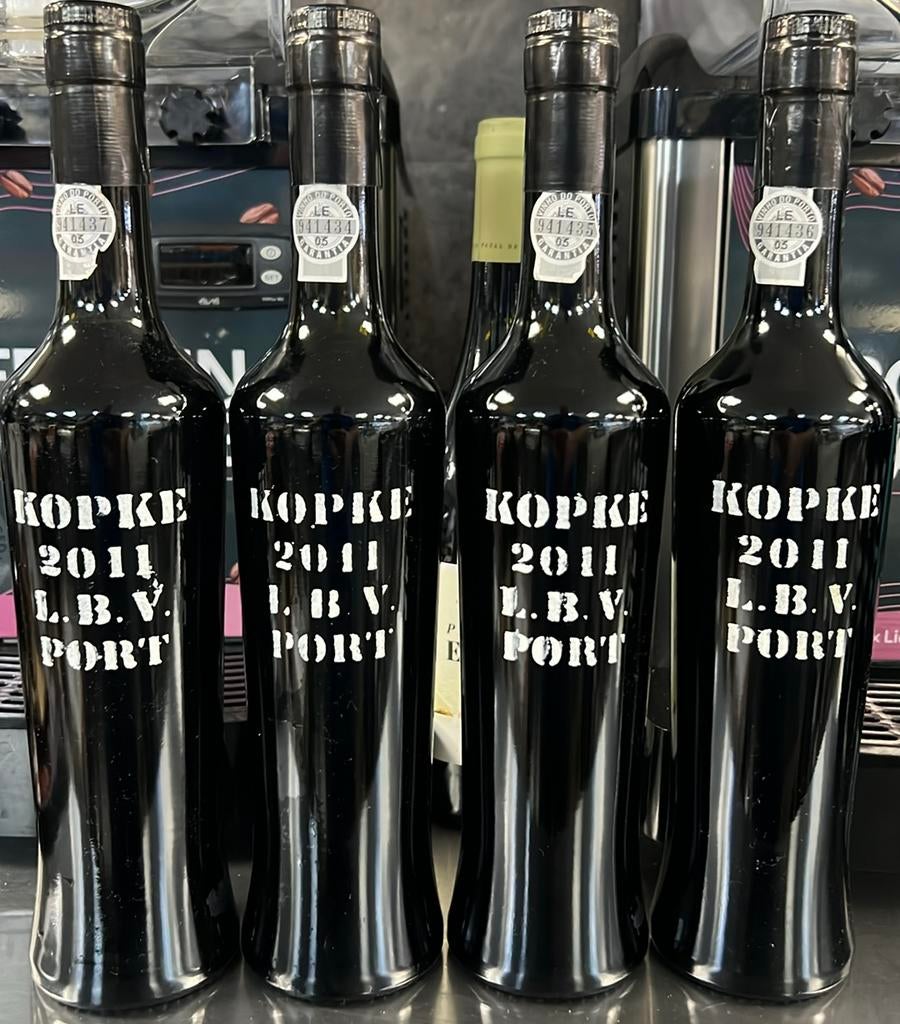 4 x KOPKE LBV 2011, PORT, PORTUGAL 500 mL, Ophalen of Verzenden, Zo goed als nieuw, Vol, Overige gebieden
