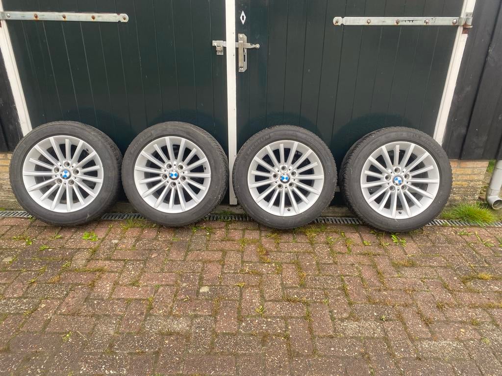 Set BMW Styling 237 velgen met Michelin Alpin 5 winterbanden, Auto-onderdelen, Ophalen, Gebruikt, 255 mm, Banden en Velgen