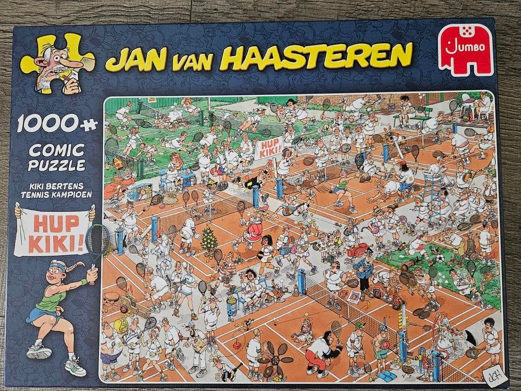 Jan van Haasteren, Kiki Bertens Tennis kampioen, Ophalen of Verzenden, 500 t/m 1500 stukjes, Zo goed als nieuw, Legpuzzel