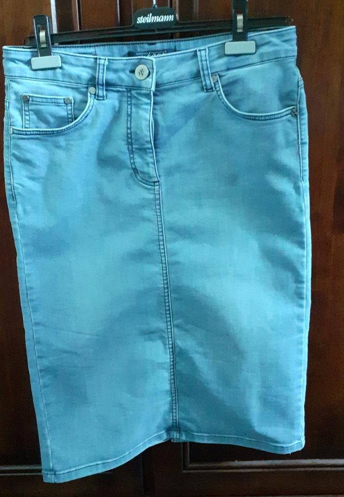 Spijkerrok nickjean 40, Maat 38/40 (M), Blauw, Ophalen of Verzenden, Zo goed als nieuw
