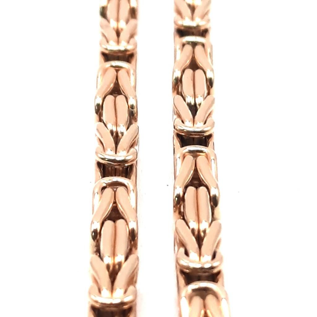 Gouden Koningsketting 14kt, Sieraden, Tassen en Uiterlijk, Kettingen, Www.bredajuwelier.nl, Nieuw, Ophalen of Verzenden, Www.bredajuwelier.nl