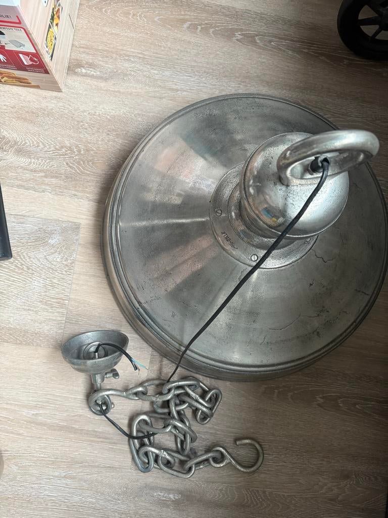 Ptmd hanglamp metaal, Huis en Inrichting, Lampen | Hanglampen, Gebruikt, 50 tot 75 cm, Metaal, Ophalen of Verzenden