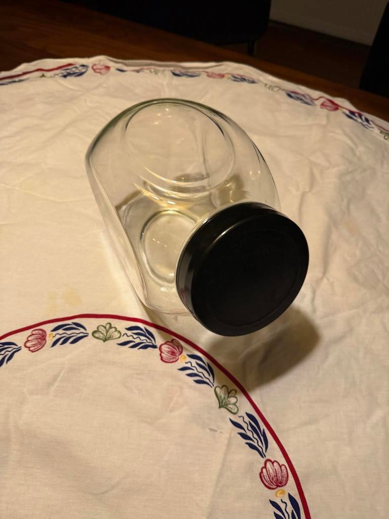 Vintage Snoep Potten met Bakelieten Deksel - 5 Stuks, Huis en Inrichting, Keuken | Keukenbenodigdheden, Gebruikt, Ophalen of Verzenden
