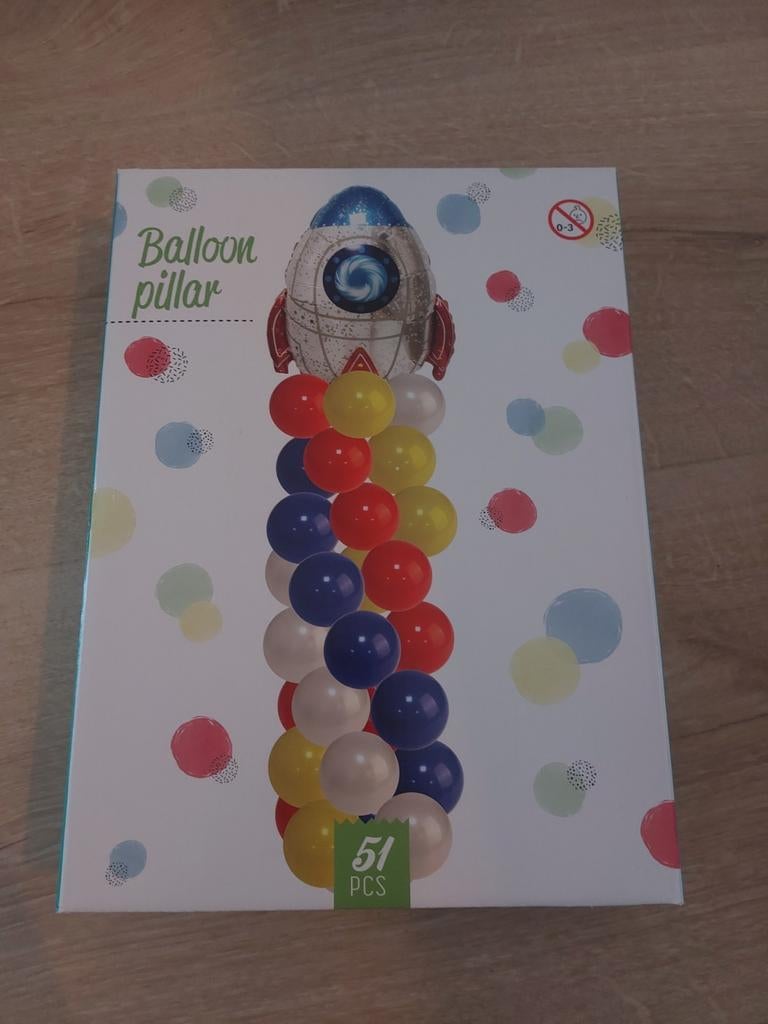 Ballonnen pilaar partij, Ophalen of Verzenden, Nieuw, Overige kleuren, Armband