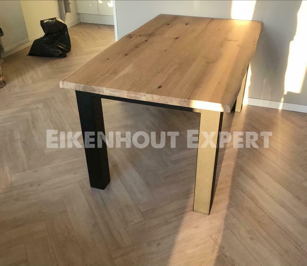 Foto 8 van Eiken Boomstam Eettafel Tafel Eikenhout BINNEN 1WEEK BEZORGD