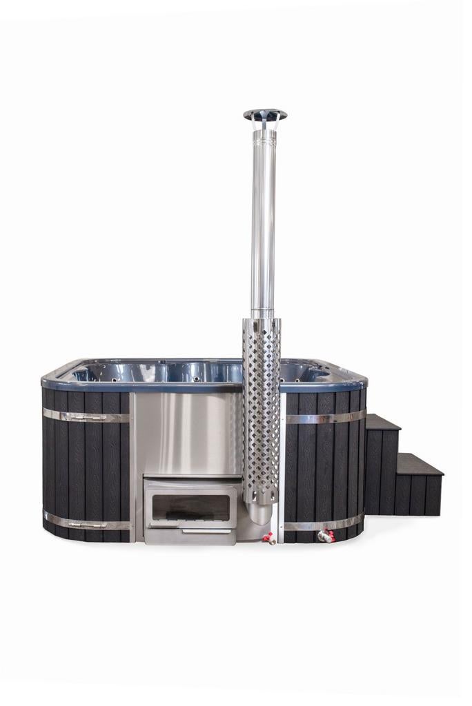 Hottub/spa met houtkachel. Optie jets, verlichting, isolatie, Ophalen, Trap, Nieuw, Kostedeweg 7