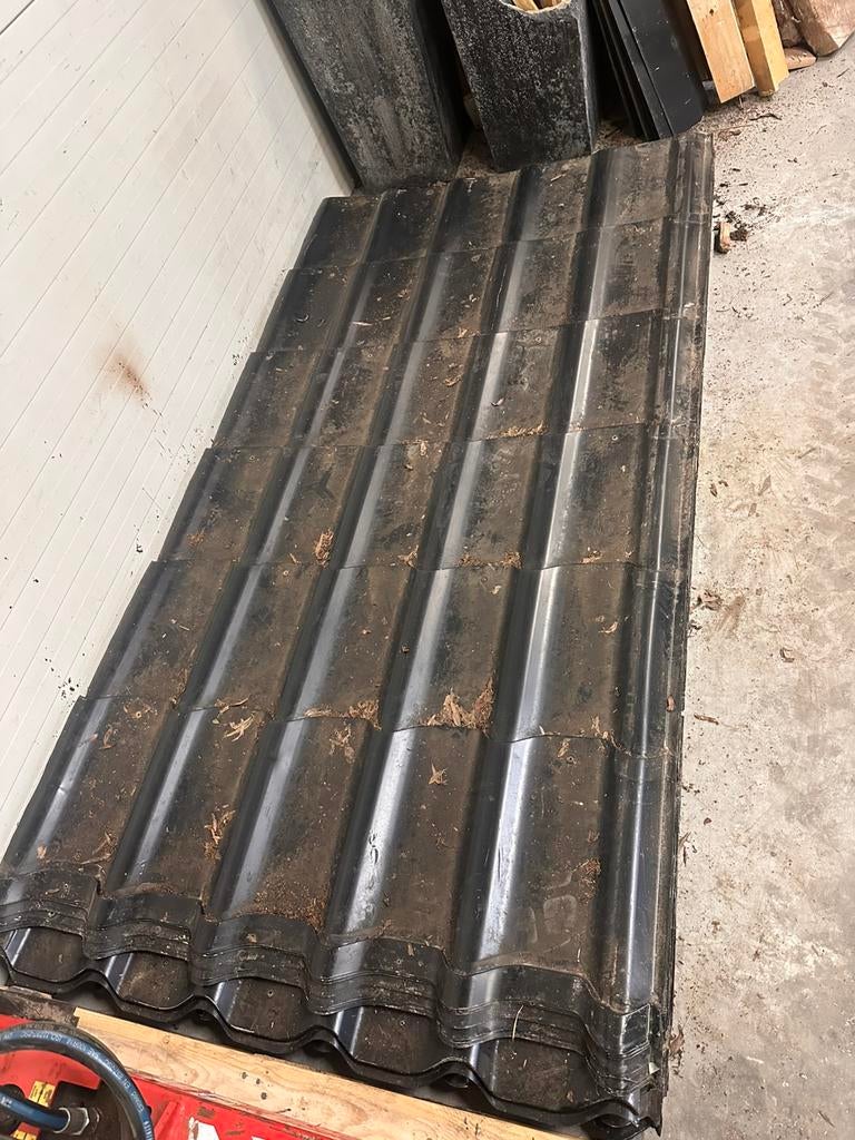 Dakpanlaten Dakwanplaten Golfplaten, Doe-het-zelf en Verbouw, Dakpannen en Dakbedekking, Ophalen, Steen of Klei, Zo goed als nieuw