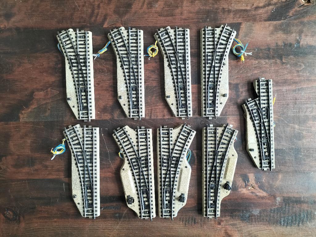 Marklin wissels HO M-rails recht 5137 5202 5117, Wisselstroom, Gebruikt, Rails, Ophalen of Verzenden