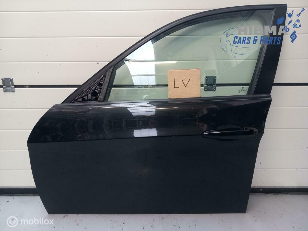 BMW 3-serie Portier Links Voor Sapphire Black 2007 - 2012, Ophalen of Verzenden, Gebruikt, Voor, Deur