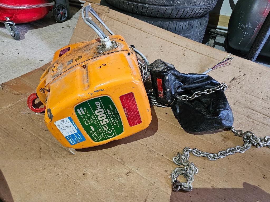 kito electrische takel 500kg, Ophalen, Gebruikt, Elektrisch