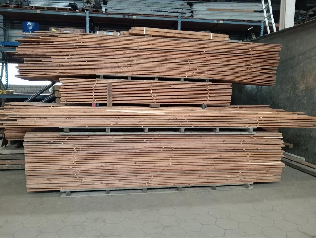 Houten planken latten tengels Rachels bekleding, 90 x 18,, Minder dan 25 mm, Ophalen of Verzenden, Zo goed als nieuw, Plank