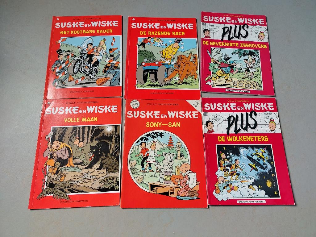 Suske en Wiske 6 stuks, Boeken, Meerdere stripboeken, Ophalen, Gelezen, Willy Vandersteen