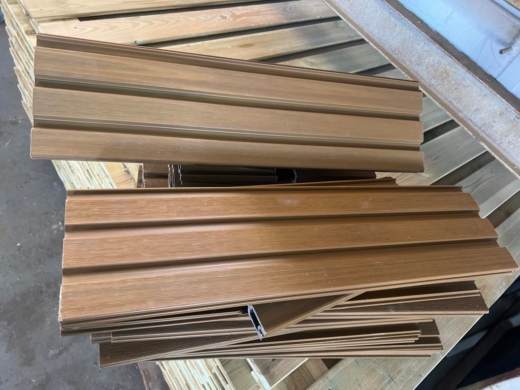 Composiet planken restanten - variabel lengte, Doe-het-zelf en Verbouw, Platen en Panelen, Ophalen, Gebruikt, Overige materialen