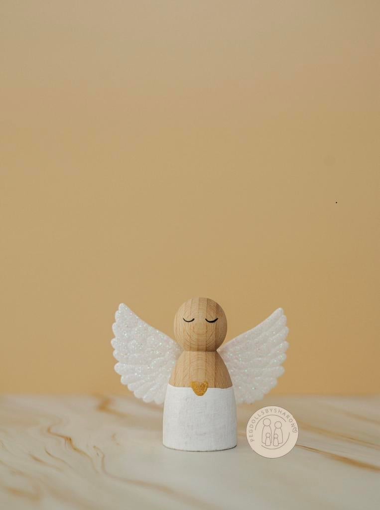 Handgeschilderde Pegdoll Engel - 6cm, Ophalen of Verzenden, Nieuw