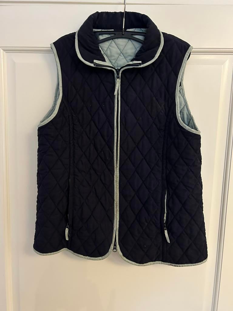 Bodywarmer Partidge met hand geborduurd bord Makkum, Ophalen of Verzenden, Zo goed als nieuw, Maat 36 (S), Blauw