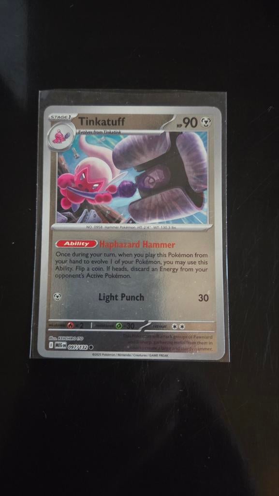 Tinkatuff Reverse Holo 097/132 - Mega Evolution NM, Verzenden, Zo goed als nieuw, Losse kaart, Foil
