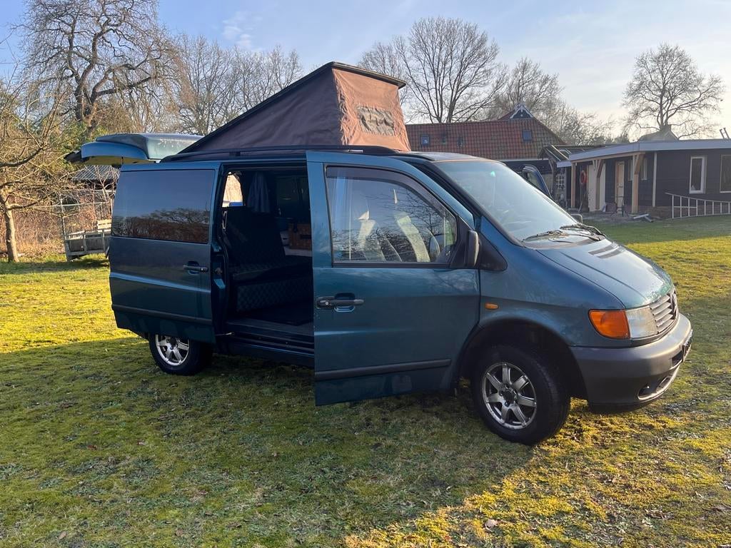 Mercedes Vito Camper – Camperkenteken, nieuw motorblok, Caravans en Kamperen, Campers, Mercedes-Benz, Particulier, Koelkast, 4 tot 5 meter