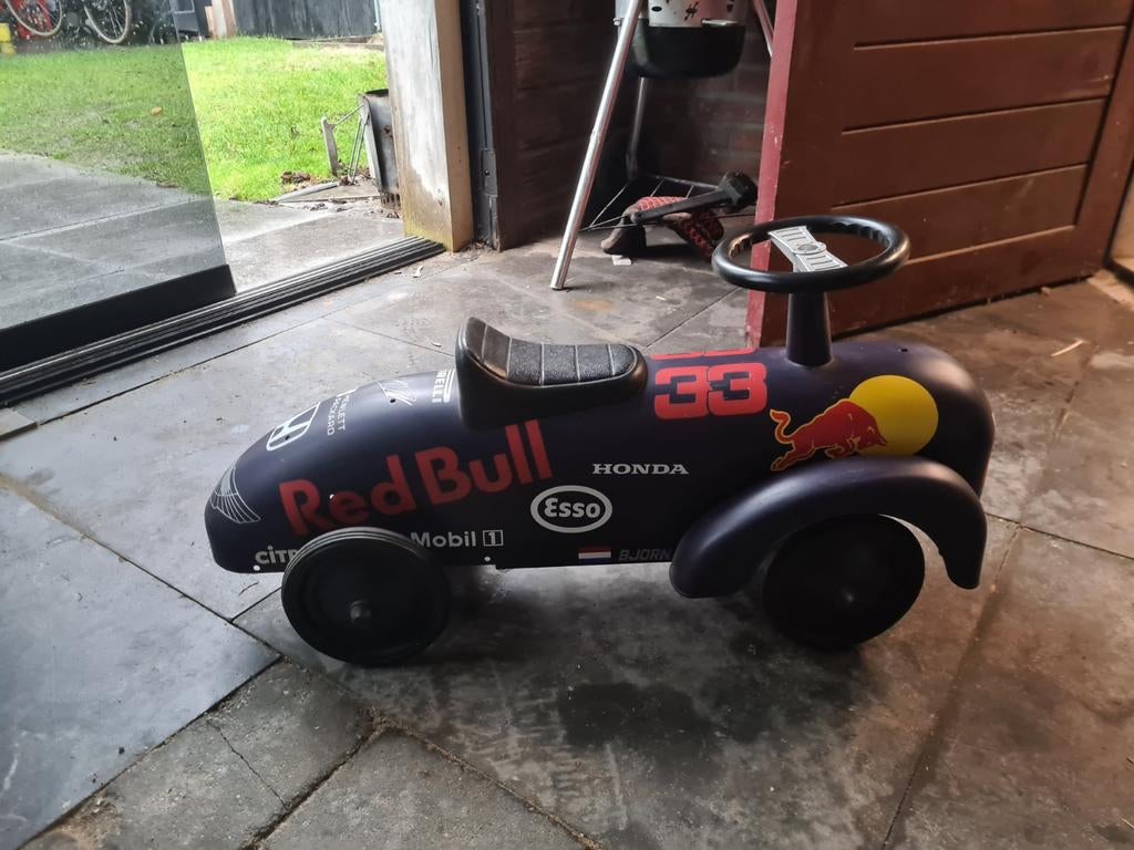 Red Bull Vintage Loopauto - Blikvanger!, Ophalen of Verzenden, Zo goed als nieuw, Loopvoertuig