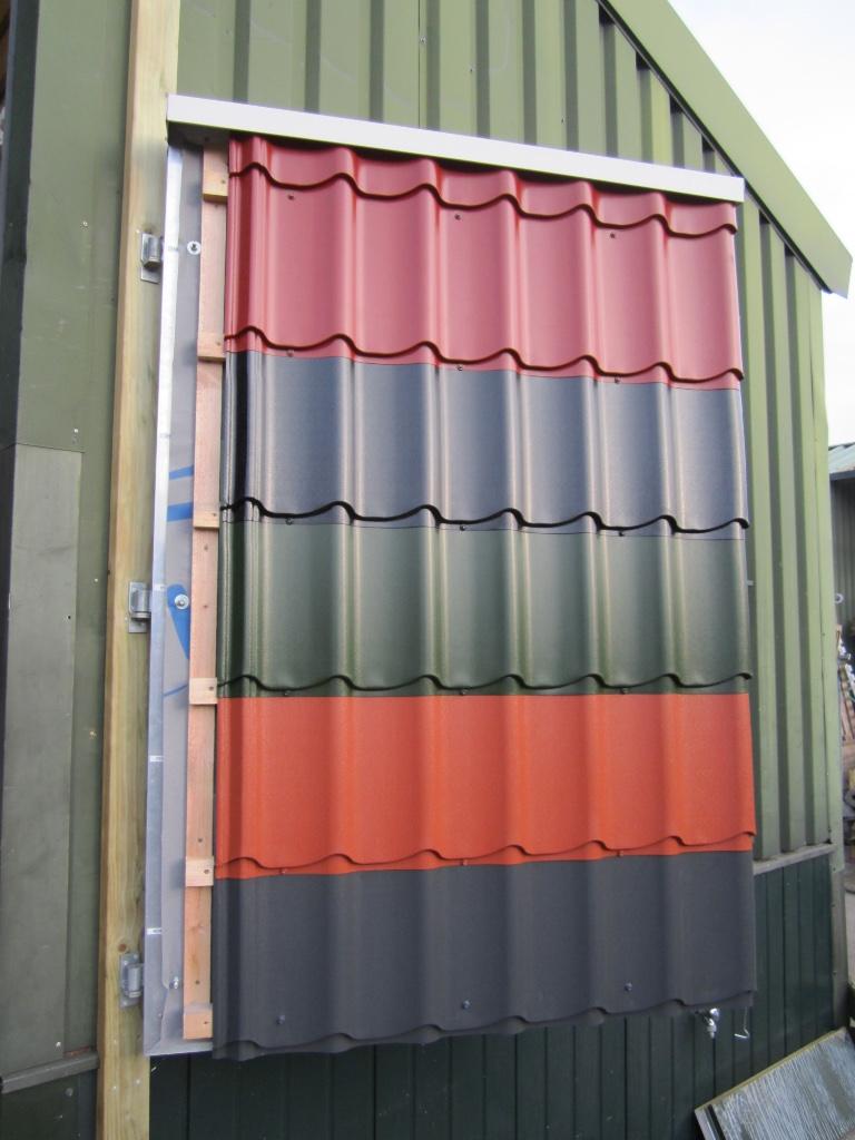 dakpanplaten in diverse kleuren leverbaar, Zwart, Nieuw, 15 m² of meer, Metaal