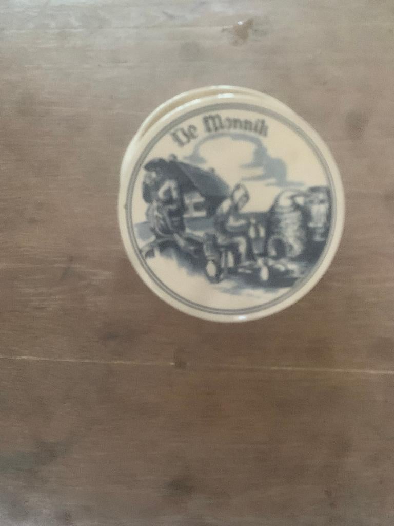 scheerzeep blik scheer zeep nostalgisch antiek de monnik, Antiek en Kunst, Ophalen of Verzenden