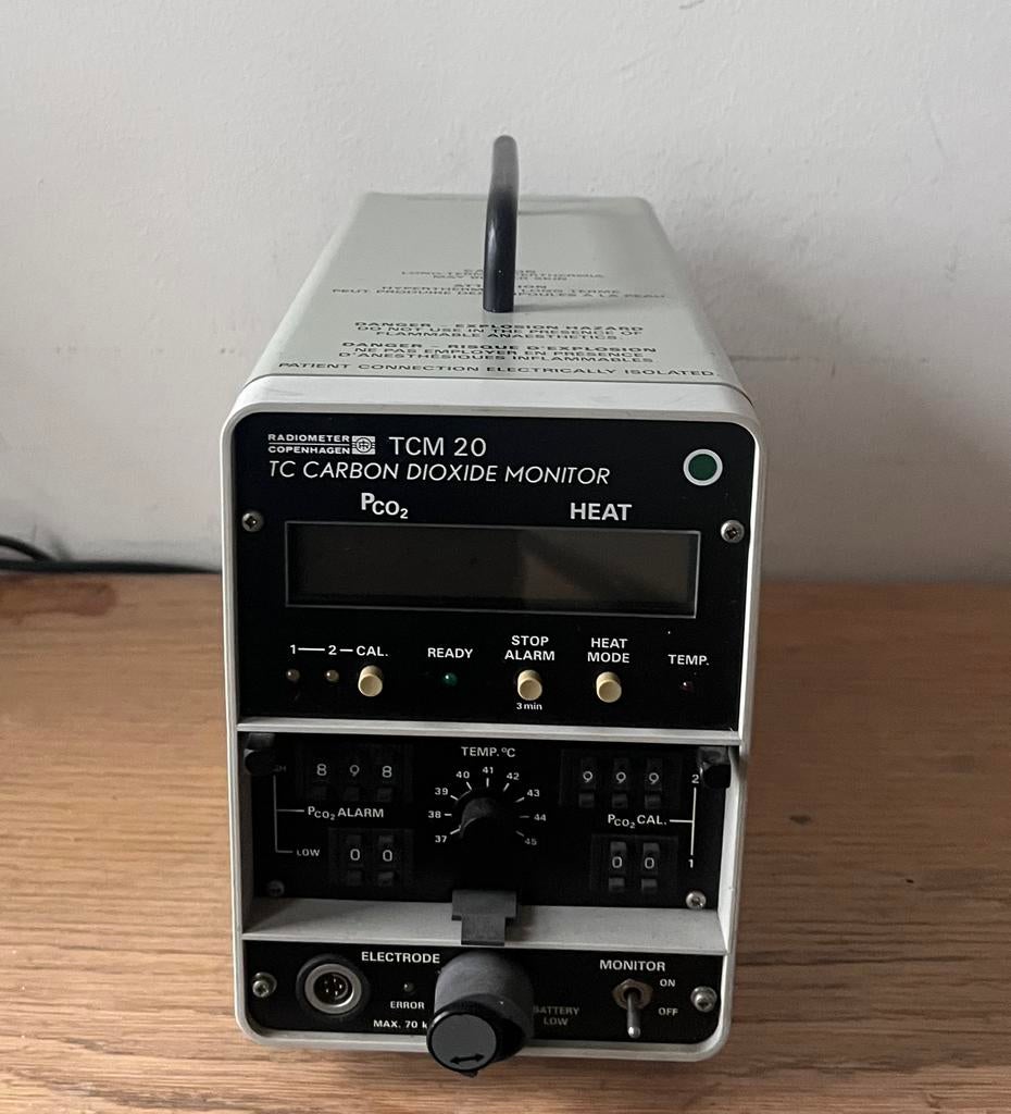 Radiometer Copenhagen TCM 20 kooldioxidemonitor, Hobby en Vrije tijd, Ophalen of Verzenden, Zo goed als nieuw