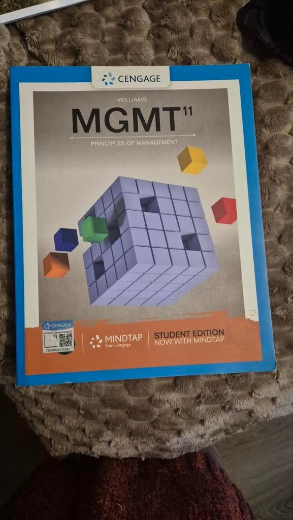 MGMT11 - Principles of Management - Williams, Ophalen of Verzenden, Zo goed als nieuw, HBO, Williams