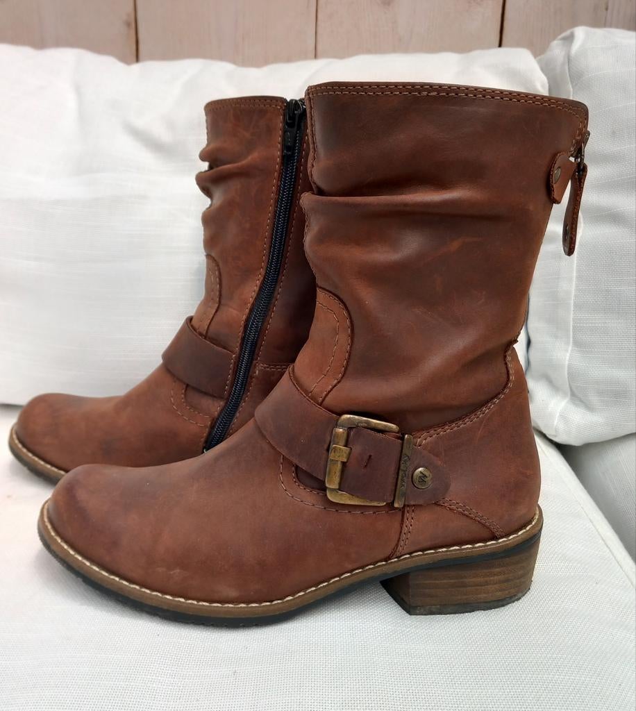Wolky laarzen,bruin nubuck leer Maat 37, Ophalen of Verzenden, Zo goed als nieuw, Bruin