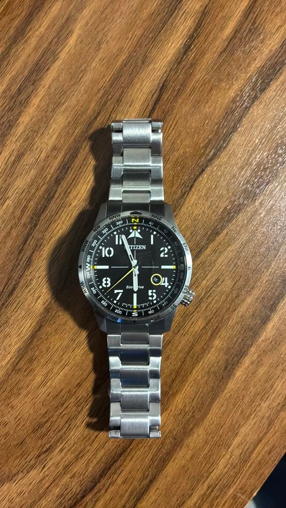 Citizen BM-7550-87E eco drive, Ophalen, Zo goed als nieuw, Staal, Citizen