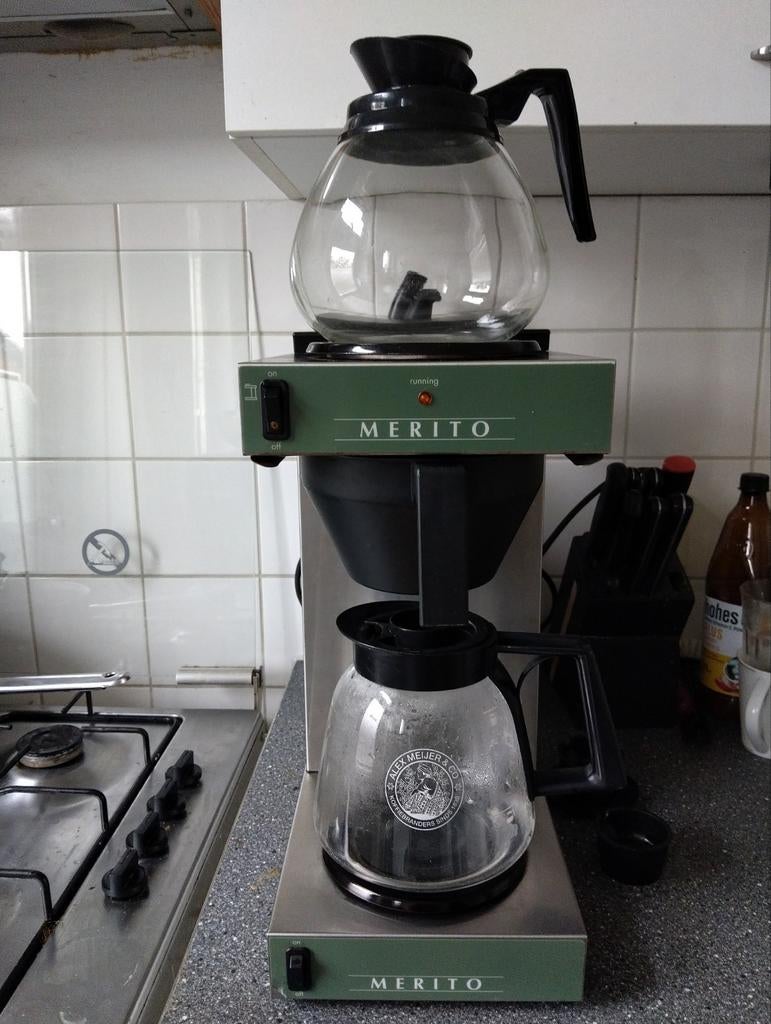 Goedwerkende Merito Koffiemachine - Klassiek! / Horeca, Gebruikt, Koffiemachine, Gemalen koffie, Ophalen of Verzenden