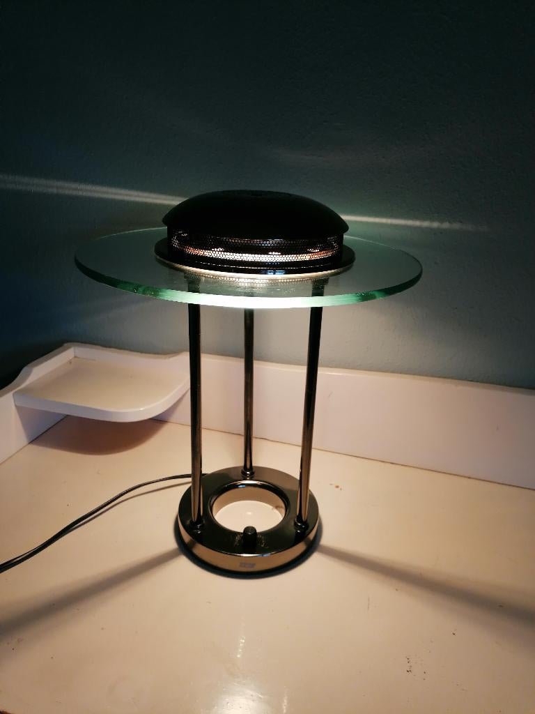 vintage lamp smc, Gebruikt, Vintage, Ophalen of Verzenden, Glas
