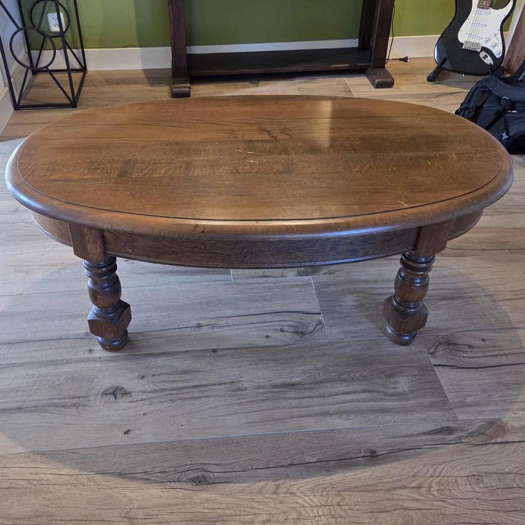 Salon tafel, Gebruikt, 100 tot 150 cm, Minder dan 50 cm, Ovaal
