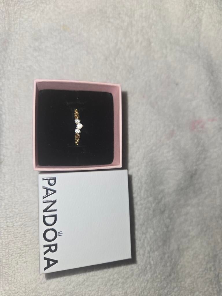 Pandora ring maat 16/17 -Zo goed als nieuw (bieden mogelijk), Dame, Goud, Zilver, Ophalen
