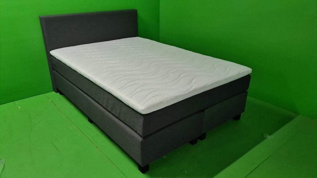 Boxspring Vitalus 140 x 200 OUTLET model met EXTRA KORTING, Verzenden, Info@iboxz.nl, 140 cm, 200 cm