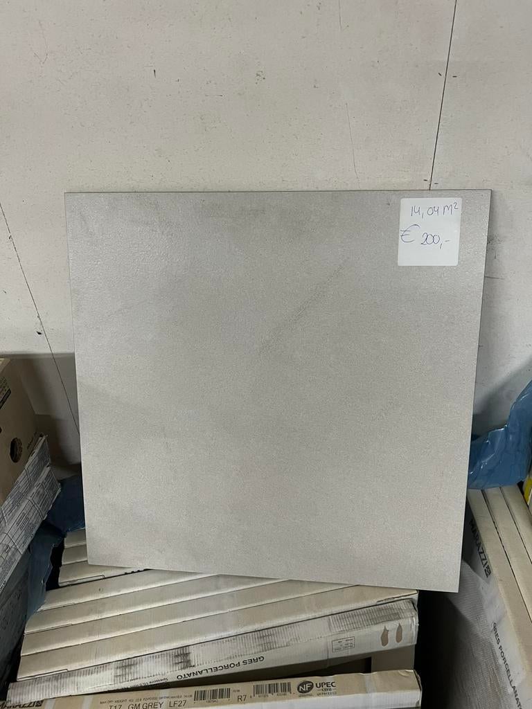 Vloertegels Marazzi 60x60 cm grey 14,04 m2 voor €200,-, Ophalen, 60 cm of meer, Keramiek, Nieuw