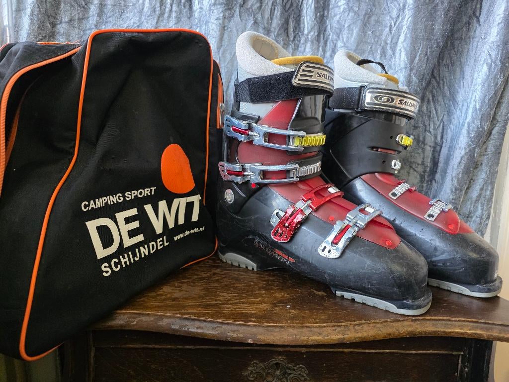 Salomon Skiboots My Custom fit maat 48.5, 160 tot 180 cm, Gebruikt, Snowboots, Skiën