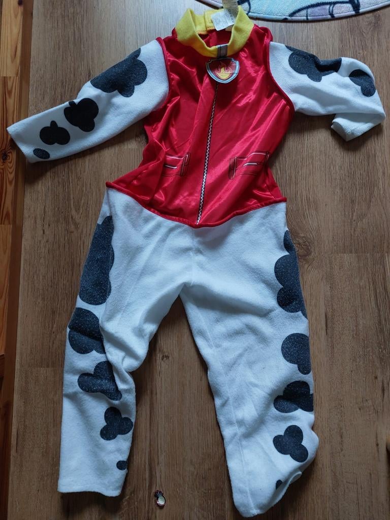 Marshall kostuum met rugzakje - Paw Patrol, Kinderen en Baby's, Carnavalskleding en Verkleedspullen, Ophalen, Gebruikt, 110 t/m 116