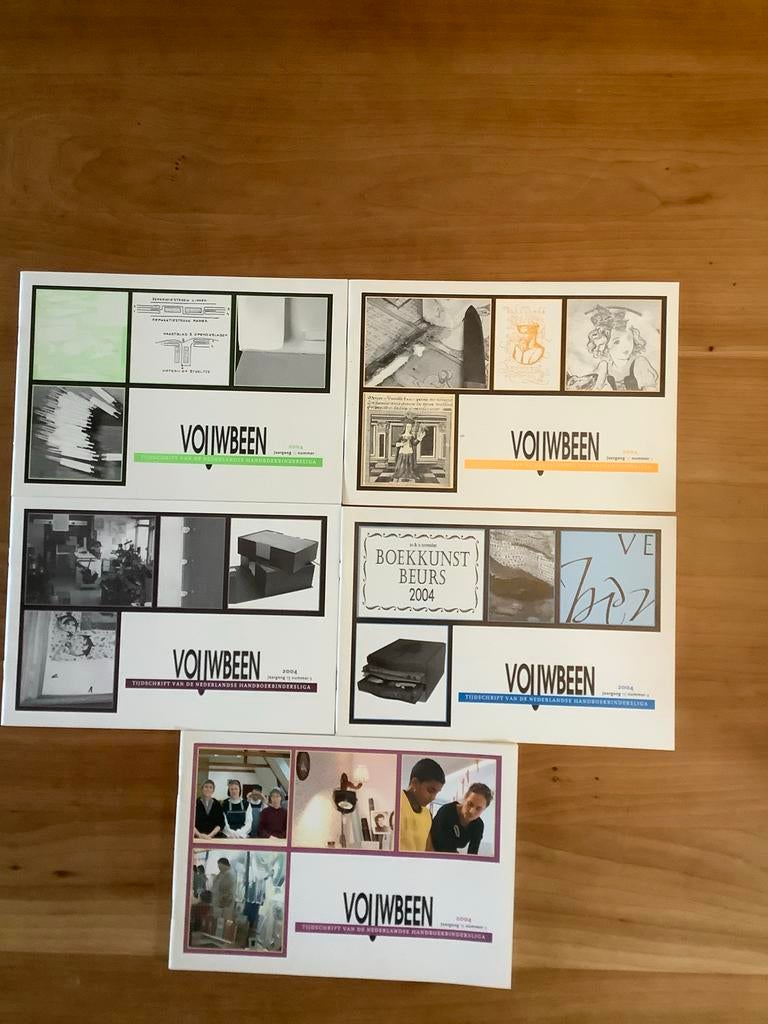 Boekbindtijdschrift Vouwbeen 2004-2007,  4 jaargangen, Hobby en Vrije tijd, Overige Hobby en Vrije tijd, Ophalen of Verzenden