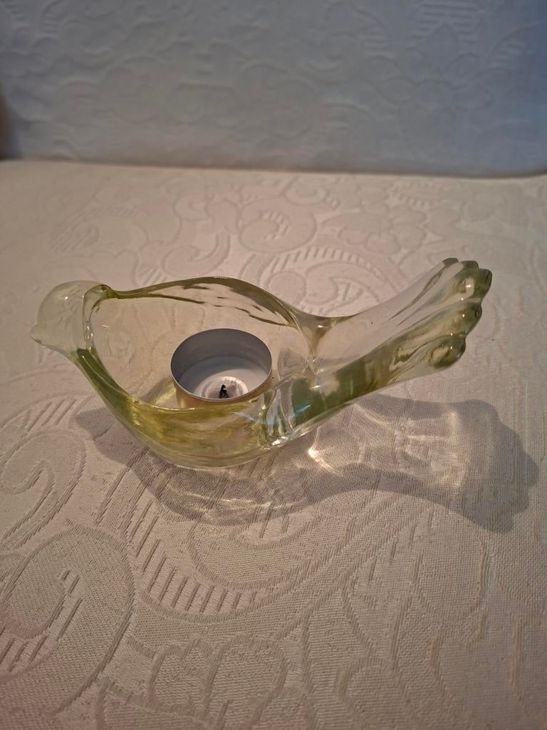 Murano Vogel Schaaltje / Waxinelichtje - Jaren 70, Antiek en Kunst, Antiek | Glas en Kristal, Ophalen of Verzenden