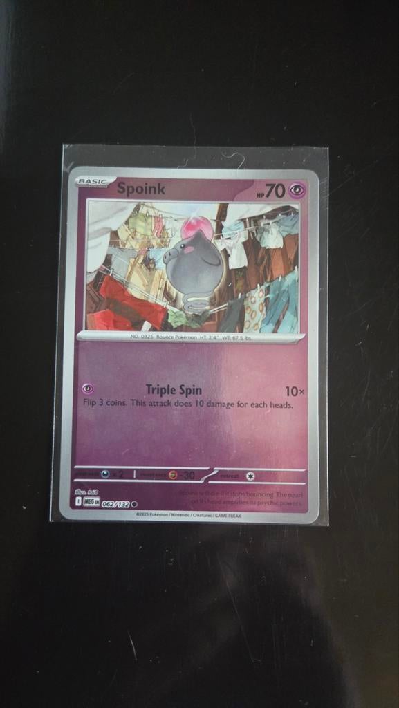 Spoink (Reverse Holo) - Mega Evolution - Near Mint, Verzenden, Zo goed als nieuw, Losse kaart, Foil