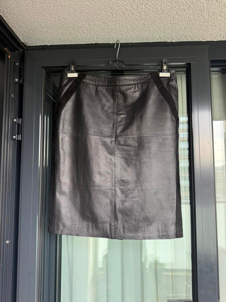 Zwarte echte leren rok Mart Visser mt 42, Kleding | Dames, Ophalen of Verzenden, Zo goed als nieuw
