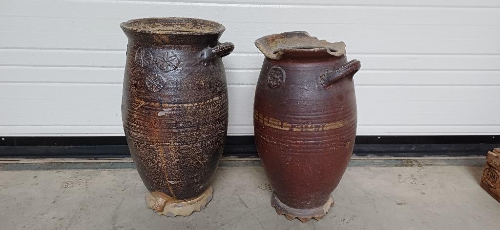 Antieke zuurkool kruiken, Antiek en Kunst, Antiek | Keramiek en Aardewerk, Ophalen