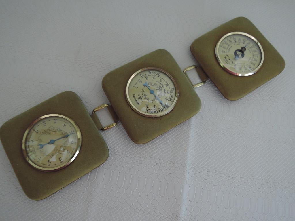 Barometer, thermometer en hygrometer in prima staat, Ophalen of Verzenden, Zo goed als nieuw, Weerstation