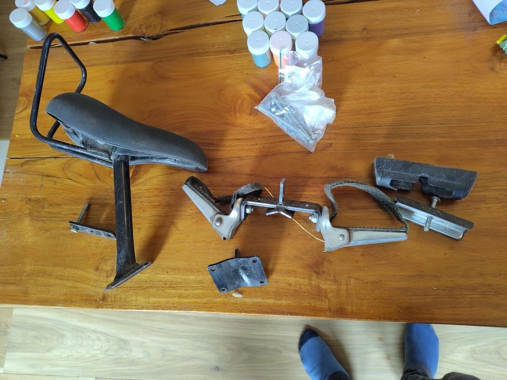 Kinderzitje voor fiets met montage set, Fietsen en Brommers, Ophalen of Verzenden, Gebruikt, Zadel, Onbekend