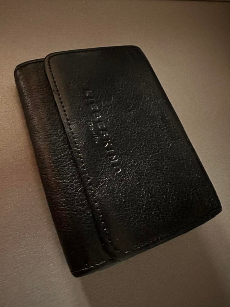 Leather Wallet by Liebeskind Berlin, Sieraden, Tassen en Uiterlijk, Portemonnees, Ophalen of Verzenden, Zo goed als nieuw, Zwart
