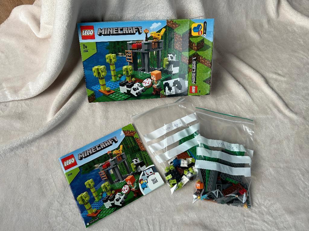 Lego Minecraft Het Pandaverblijf - 21158, Ophalen of Verzenden, Zo goed als nieuw, Complete set, Lego