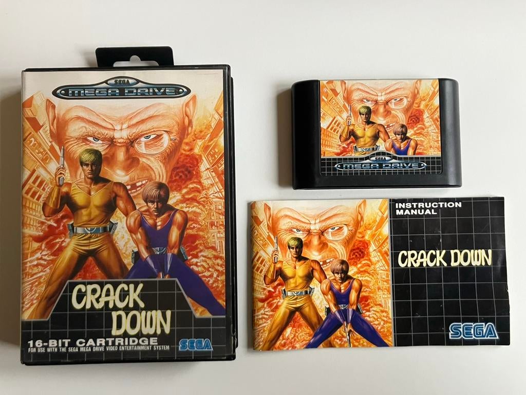 Crack Down, 1 speler, Ophalen of Verzenden, Zo goed als nieuw, Mega Drive