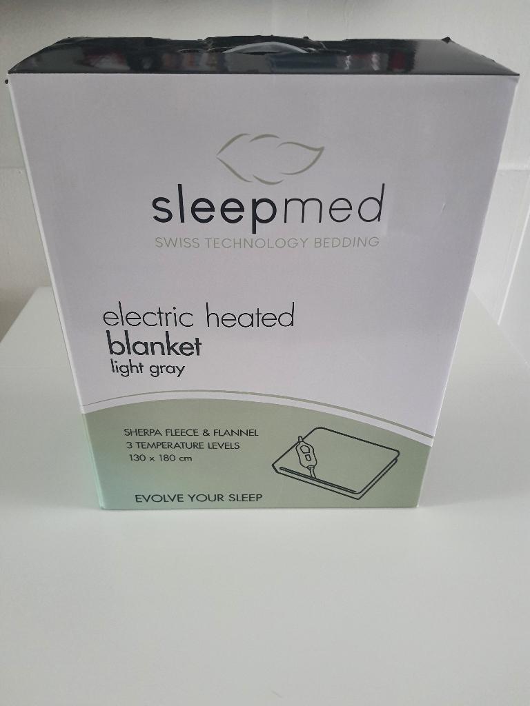 Elektrisch deken Sleepmed (nieuw) 130 x 180, Eenpersoons, Nieuw, Ophalen of Verzenden, Deken of Dekbed